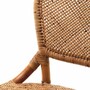 Casa Padrino Luxus Rattan Barstuhl Braun H. 104,5 cm - Rattan Bar M�bel