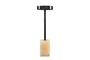 Casa Padrino Luxus Beistelltisch  21 x H. 64 cm - Runder Onyx Tisch mit Edelstahl Fu� - Luxus M�bel