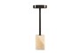 Casa Padrino Luxus Beistelltisch  21 x H. 64 cm - Runder Onyx Tisch mit Edelstahl Fu� - Luxus M�bel