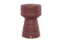 Casa Padrino Luxus Beistelltisch / Hocker Bordeauxrot  30,5 x H. 48 cm - Beistelltisch aus Faserbeton in Form eines Schach-Bauern, auch als Sitzhocker nutzbar - Luxus M�bel
