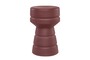 Casa Padrino Luxus Beistelltisch / Hocker Bordeauxrot  30,5 x H. 48 cm - Beistelltisch aus Faserbeton in Form eines Schach-Bauern, auch als Sitzhocker nutzbar - Luxus M�bel