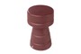 Casa Padrino Luxus Beistelltisch / Hocker Bordeauxrot  30,5 x H. 48 cm - Beistelltisch aus Faserbeton in Form eines Schach-Bauern, auch als Sitzhocker nutzbar - Luxus M�bel