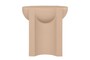 Casa Padrino Luxus Beistelltisch / Hocker Terrakotta 36 x 47 x H. 46,5 cm - Skulpturaler Beistelltisch aus Faserbeton, auch als Sitzhocker nutzbar - Luxus M�bel