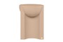 Casa Padrino Luxus Beistelltisch / Hocker Terrakotta 36 x 47 x H. 46,5 cm - Skulpturaler Beistelltisch aus Faserbeton, auch als Sitzhocker nutzbar - Luxus M�bel