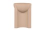 Casa Padrino Luxus Beistelltisch / Hocker Terrakotta 36 x 47 x H. 46,5 cm - Skulpturaler Beistelltisch aus Faserbeton, auch als Sitzhocker nutzbar - Luxus M�bel