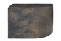 Casa Padrino Luxus Beistelltisch Braun 60 x 30 x H. 40,5 cm - Gerades skulpturales Tisch-Element aus Faserbeton in Schiefer-Optik - Luxus M�bel