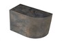Casa Padrino Luxus Beistelltisch Braun 60 x 30 x H. 40,5 cm - Gerades skulpturales Tisch-Element aus Faserbeton in Schiefer-Optik - Luxus M�bel