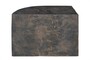 Casa Padrino Luxus Beistelltisch Braun 60 x 30 x H. 40,5 cm - Gerades skulpturales Tisch-Element aus Faserbeton in Schiefer-Optik - Luxus M�bel