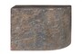 Casa Padrino Luxus Beistelltisch Braun 60 x 30 x H. 40,5 cm - Gerades skulpturales Tisch-Element aus Faserbeton in Schiefer-Optik - Luxus M�bel