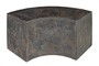 Casa Padrino Luxus Beistelltisch Braun 85 x 38 x H. 40,5 cm - Geschwungenes skulpturales Tisch-Element aus Faserbeton in Schiefer-Optik - Luxus M�bel
