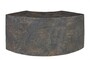 Casa Padrino Luxus Beistelltisch Braun 85 x 38 x H. 40,5 cm - Geschwungenes skulpturales Tisch-Element aus Faserbeton in Schiefer-Optik - Luxus M�bel
