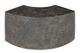 Casa Padrino Luxus Beistelltisch Braun 85 x 38 x H. 40,5 cm - Geschwungenes skulpturales Tisch-Element aus Faserbeton in Schiefer-Optik - Luxus M�bel