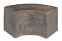 Casa Padrino Luxus Beistelltisch Braun 85 x 38 x H. 40,5 cm - Geschwungenes skulpturales Tisch-Element aus Faserbeton in Schiefer-Optik - Luxus M�bel