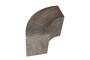 Casa Padrino Luxus Beistelltisch Braun 85 x 38 x H. 40,5 cm - Geschwungenes skulpturales Tisch-Element aus Faserbeton in Schiefer-Optik - Luxus M�bel