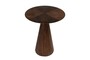 Casa Padrino Luxus Beistelltisch Congo Braun  50 x H. 60 cm - Runder Massivholz Beistelltisch mit skulpturalem Fu� - Luxus M�bel