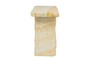 Casa Padrino Luxus Beistelltisch Gr�n 76 x 30 x H. 55 cm - Skulpturaler Beistelltisch aus gr�nem Sandstein - Luxus M�bel
