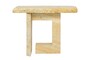 Casa Padrino Luxus Beistelltisch Gr�n 76 x 30 x H. 55 cm - Skulpturaler Beistelltisch aus gr�nem Sandstein - Luxus M�bel