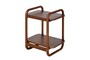 Casa Padrino Luxus Beistelltisch Khami Braun 50 x 40 x H. 60 cm - Leichter Mahagoni Beistelltisch im hellen Kaffee-Braunton - Luxus M�bel