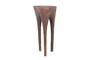 Casa Padrino Luxus Beistelltisch Kupferfarben 40 x 39 x H. 80 cm - Hoher skulpturaler Design Tisch in Alt-Kupfer Optik - Luxus M�bel
