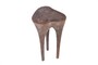 Casa Padrino Luxus Beistelltisch Kupferfarben 40 x 39 x H. 80 cm - Hoher skulpturaler Design Tisch in Alt-Kupfer Optik - Luxus M�bel