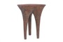 Casa Padrino Luxus Beistelltisch Kupferfarben 41 x 40 x H. 50 cm - Skulpturaler Design Tisch in Alt-Kupfer Optik - Luxus M�bel