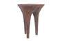 Casa Padrino Luxus Beistelltisch Kupferfarben 41 x 40 x H. 50 cm - Skulpturaler Design Tisch in Alt-Kupfer Optik - Luxus M�bel