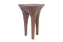 Casa Padrino Luxus Beistelltisch Kupferfarben 41 x 40 x H. 50 cm - Skulpturaler Design Tisch in Alt-Kupfer Optik - Luxus M�bel