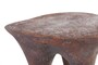 Casa Padrino Luxus Beistelltisch Kupferfarben 41 x 40 x H. 50 cm - Skulpturaler Design Tisch in Alt-Kupfer Optik - Luxus M�bel
