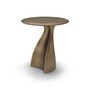 Casa Padrino Luxus Beistelltisch Messing 55 x 46.5 x H. 47.5 cm - Beistelltisch mit Fiberglas - Moderne Wohnzimmer M�bel - Luxus Qualit�t 