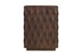Casa Padrino Luxus Beistelltisch Naga Braun 37 x 37 x H. 52 cm - Kompakter Massivholz Beistelltisch im warmen Braunton - Luxus M�bel
