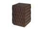 Casa Padrino Luxus Beistelltisch Naga Braun 37 x 37 x H. 52 cm - Kompakter Massivholz Beistelltisch im warmen Braunton - Luxus M�bel
