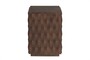 Casa Padrino Luxus Beistelltisch Naga Braun 37 x 37 x H. 52 cm - Kompakter Massivholz Beistelltisch im warmen Braunton - Luxus M�bel