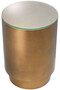 Casa Padrino Luxus Beistelltisch Antik Messingfarben  40 x H. 56,5 cm - Runder Stahl Tisch mit Glasplatte - Wohnzimmer M�bel - Luxus M�bel