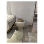Casa Padrino Luxus Beistelltisch Silbergrau / Khaki 60 x 60 x H. 50 cm - Beistelltisch mit Travertin - Moderne Wohnzimmer M�bel - Luxus Qualit�t 