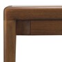 Casa Padrino Luxus Mahagoni Beistelltisch mit Marmorplatte und Schublade Braun / Beige