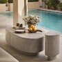 Casa Padrino Luxus Beton Couchtisch Grau 142 cm - Wohnzimmer & Garten M�bel