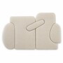 Casa Padrino Luxus Bett-Kopfteil Cremewei� 280 x H. 180 cm - Schlafzimmer M�bel