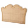 Casa Padrino Luxus Rattan Bett-Kopfteil Naturfarben 228 cm - Luxus Schlafzimmer M�bel