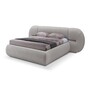 Casa Padrino Luxus Bett Schwarz 241 x 328 x H. 85.5 cm - Bett mit Stoffbezug - Moderne Schlafzimmer M�bel - Luxus Qualit�t 