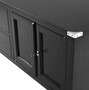 Casa Padrino Luxus Birkenholz Fernsehschrank Schwarz 180 x 50 x H. 50 cm - Luxus TV Schrank