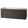 Casa Padrino Luxus Blumenk�bel Braun / Silber 98 cm - Garten & Terrassen Accessoires