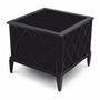 Casa Padrino Luxus Blumentopf Schwarz 76 x 76 x H. 69 cm - Garten Deko