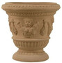 Casa Padrino Barock Blumentopf Terracotta  58 x H. 53 cm - Handgefertigte Keramik Pflanzentopf - Balkon Terrassen Garten Deko im Barockstil 