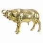 Casa Padrino Luxus Bronze Deko Skulptur B�ffel Gold 54 cm - Deko Figur 