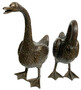 Casa Padrino Luxus Bronze Deko Skulpturen G�nse Bronzefarben - Bronze Dekofiguren - Luxus Hotel & Restaurant Deko Accessoires