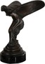 Casa Padrino Luxus Bronze Skulptur Lady with Wings Bronze / Schwarz 15 x 17 x H. 21 cm - Edle Bronzefigur mit Marmorsockel 