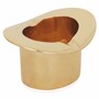 Casa Padrino Luxus Deko Bronze Zylinder Hut Gold 12 x 10 x H. 7 cm - Deko Accessoires
