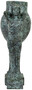 Casa Padrino Luxus Art Deco Bronze Skulptur Frauen mit Vase T�rkis / Schwarz 49 x 23,5 x H. 68 cm - Elegante Bronzefigur mit Blumenvase - Schreibtisch Deko - Wohnzimmer Deko - Luxus Kollektion