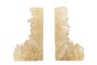 Casa Padrino Luxus Buchst�tzen 2er Set 24 x 8 x H. 20 cm - Buchst�tzen Out aus echtem Naturquarz und Kunstharz - Luxus Deko Accessoires