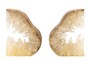 Casa Padrino Luxus Buchst�tzen 2er Set 30 x 5 x H. 20 cm - Buchst�tzen In aus echtem Naturquarz und Kunstharz - Luxus Deko Accessoires